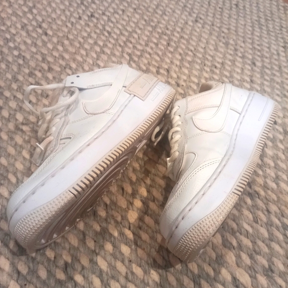 Nike Shoes - White Nike Airforce 1 triple shadow white nice chunky sole